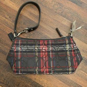 Coach Tartan Wristlet/Pouch